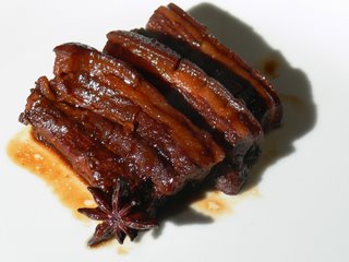 Soy and anise braised pork belly